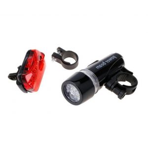 Kit D'&eacute;clairage De V&eacute;lo : 2 Phares &Agrave; Led Et 2 Feux Arri&egrave;re &Agrave; Led, &Eacute;tanche, Longue Dur&eacute;e De Vie De La Batterie, Fixation Rapide - Neuf