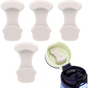 Acdsgd-4pcs Joints Bouchon De Bouteille D'eau, Accessoires De Remplacement En Silicone Durables Pour Bouteille D'eau Mesa Loop 24/30oz (Gris) - Neuf