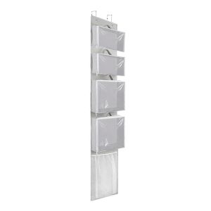 Organisateur De Porte Et De Rangement Jouet Suspendu Conteneur Sac Case Gris - Neuf
