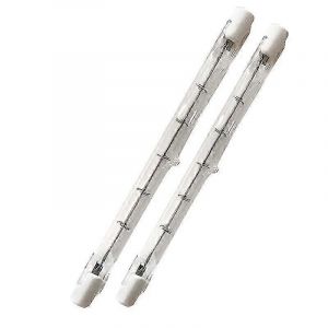 500w R7s Tube 118mm Halogène Dimmable Blanc Chaud 2800k Linéaire R7s Crayon Ampoule 11000lm Ac 200-240v Pour L'éclairage De La Maison,Le Travail,La Sécurité,Le Lampadaire,Etc. (5 - Neuf