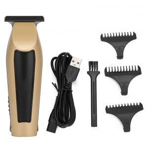 Tondeuse A Cheveux Electrique Rechargeable, Outil De Coiffure, Noir Et Or - Neuf