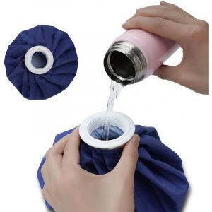 Taille 6"", Blue Ice Pack Pour Les Blessures Réutilisable À L'eau Chaude Des Packs De Glace À Chaud Et À Froid De La Thérapie De Soulagement De La Douleur Sac Avec Couvercle, Pas De - Neuf