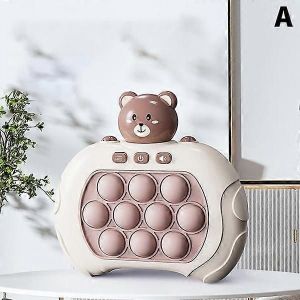 Pop It Game - Pop It Pro Jeu lumineux &agrave; pouss&eacute;e rapide Fidget Game Marron - Neuf