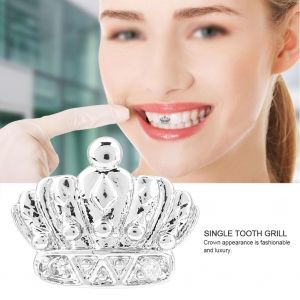 Bouchon De Gril A Une Dent, Bijoux De Dents Amovibles En Cuivre Pour Halloween (Argent) - Neuf