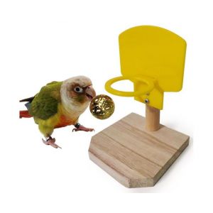 Ensemble De Jouets Interactifs Pour Oiseaux - Anneaux Empilables Et Ballon De Basket Pour Le Plaisir, L'entra&icirc;nement Et Le D&eacute;veloppement Cognitif - Parfait Pour Les Perroquets - Neuf