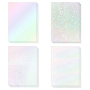 20 Feuilles De Papier Autocollant Holographique Taille A4 Autocollants De Laminage De Vinyle - Neuf