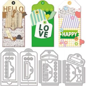 Tianyi-Matrices De Découpe De Poche D'étiquettes Pour Bricolage Scrapbooking Signets En Métal Sacs Pochoirs De Gaufrage Modèle Pour Fabrication De Cartes En Papier Décoration - Neuf