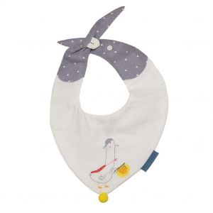 Bavoir Triangulaire Confortable En Coton Pour Nouveau-Ne, Cadeau D'anniversaire Pour Petites Filles Et Garcons, Motif Oie - Neuf