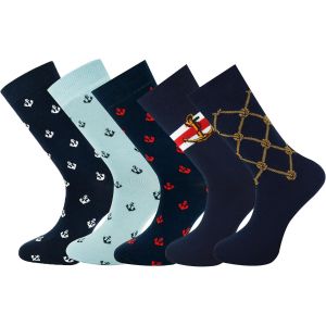 Men's Socks 5 Pairs Casual Dress Mid Calf Seamless Colorful Cotton Crew Style Socks,Multicolored,41-46 - Neuf