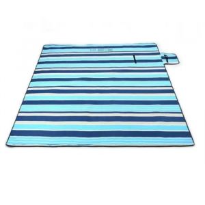 Td® 2x2m Format Tapis De Plage Imperméable Pliable Camping Pique-Nique Plage Couverture Pliable En Sac Tampon Étanche À L'humidité - Neuf