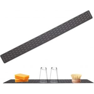 MEVRONISSHOP-70x5cmTapisdeSechage Evier Cuisine,Tapis&Eacute;gouttoir&Eacute;troits,TapisEgouttoir,CoussinsdeS&eacute;chage en Silicone,Bande Tapis de Bar en Silicone,Coussins de S&eacute;chage en Silicone&Eacute;troits,Tapis &Eacute;vierSil - Neuf
