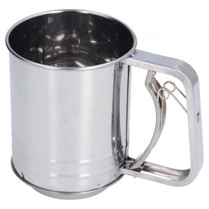 Hjlian Tamis A Farine Double Couche En Acier Inoxydable Pour La Cuisson Du Cacao En Poudre Et De La Farine De Chataigne - Neuf