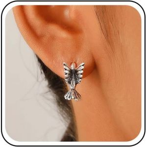 Kal-Boucles D'oreilles Colibri Vintage Boucles D'oreilles Oiseaux En Or Boucles D'oreilles Oiseaux Volants Boucles D'oreilles Oiseaux En M&eacute;tal Bijoux Pour Femmes - Neuf