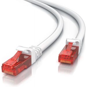 Csl- 0,5M C&acirc;ble R&eacute;seau Cat 6 Rj45 - C&acirc;ble Langigabit Ethernet 1Gbps 1000Mbps 50Cm - Rev&ecirc;tement En Pvc Blanc - 10 100 1000 Mbits - C&acirc;ble De Patch 250Mhz - Utp Pimf - Compatible Avec Cat.5 Cat[Z1557] - Neuf