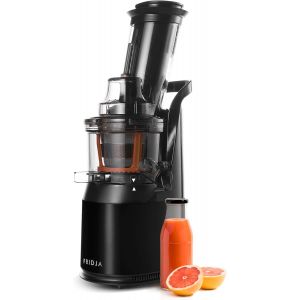 Ulteronixshop-Jus De Fruits Et L&eacute;gumes &Agrave; Mastication Lente, Slow Juicer, Jus Frais Et Sant&eacute;, Sorbet, Cr&egrave;me Glac&eacute;e, Bouche 75 Mm, Sans Bpa, 240 Watts, Pression &Agrave; Froid, Acier Inoxydable Noir F1900 - Neuf