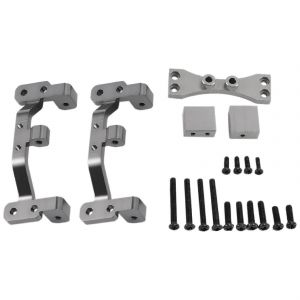 Tige de traction en m&eacute;tal Base Supports de si&egrave;ge Servo Set pour WPL C24 C14 C14K C24K 1/16 RC Camion Crawler Rechange - Neuf