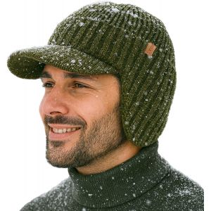 Jexnovashop-Dryknit Casquette D'hiver En Tricot Imperméable 80 % Laine Mérinos Avec Doublure En Polaire Et Cache-Oreillettes, M-Xxl - Neuf