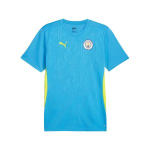 Maillot De Football Puma Mcfc Trg Jsy Bleu Ciel M - Neuf