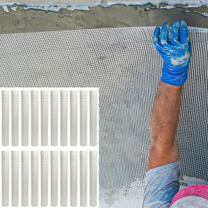 1000m&sup2; Armature fibre de verre treillis, r&eacute;sistant en fibre de verre, toile de renfort 4x4mm 160g/&iquest; Blanc - Neuf