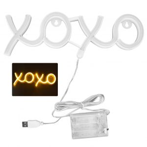 HJLIAN Enseigne lumineuse decorative au neon a LED IP45 pour bar, pub, magasin, garage, maison, fete, lumiere blanche chaude - Neuf