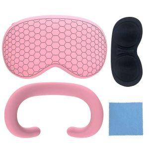 Pour Kit De Masque Pour Les Yeux En Silicone Pour Console Accessoires Vr Anti-Poussi&egrave;re Rose - Neuf