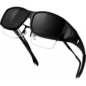 Kathlelxh-Surlunettes De Soleil Polarisées Pour Homme Et Femme, Lunettes De Soleil Uv400 Pour Cyclisme Tennis Vélo Moto[H60] - Neuf