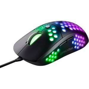 GXT 960 Graphin Souris Gamer Ultra-Légère avec Éclairage RGB (74 g,Jusqu¿à 10 000 PPP,Éclairage Personnalisable,Câble tressé zéro Traction) Noir - Neuf