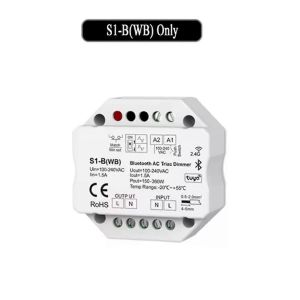 Bluetooth Ac Triac Support De Gradateur Pilote De Led À Intensité Variable Lampes À Incandescence Lampes Halogènes Push Dimming - Neuf