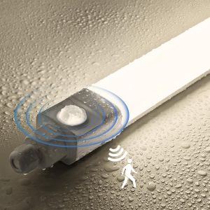 LIUX-Neon Led 120 Cm Avec Detecteur De Mouvement,36W 3600Lm Tube Led Sensor Lampe,Linkable Luminaire Plafonnier Reglette Led,Blanc Neutre 4000K Ip65 Pour Garage,Cave,Atelier,Couloir,Balcon - Neuf