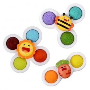 Jouet De Bain À Ventouse Pour Bébé - Plateau Rotatif Pour L'apprentissage Et Le Jeu Précoces - Neuf