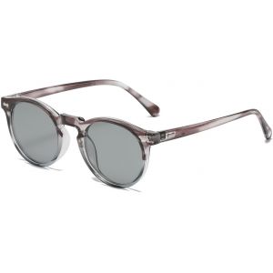 Tianyi-Lunette De Soleil Polarisée Ronde Homme Femme Vintage Rétro Lunettes De Soleil Femme Polarisées Protection Uv400 - Neuf