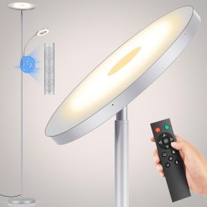 Lampadaire Sur Pied Salon, 3600lm 36w Led Lampe Sur Pied Super Lumineux, 2700k-6500k Dimmable Lampadaires Avec Télécommande Et Contrôle Tactile, Lampadaire Haut Pour Salon Chambre Et Burea - Neuf