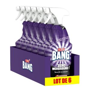 CILLIT BANG Lot de 6 Pistolets Nettoyant Surpuissant Anti-Moisissures - 750 ml - Neuf