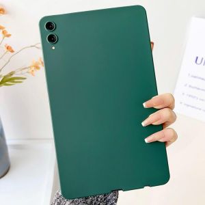 Coque en TPU Spray Huile Amie de la Peau pour Samsung Galaxy Tab S9+ / S9 FE+ / S10+, Vert Profond - Neuf
