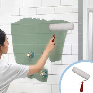 Ensemble de rouleaux &agrave; peinture pour murs et portes d'armoires avec bac - Neuf