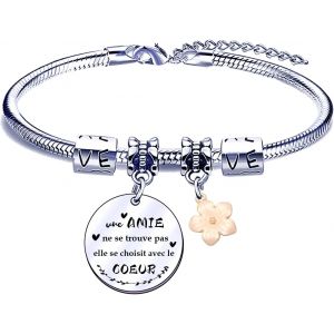 Eryi-Cadeau Noel Amie Bracelets Pour Amitié Cadeau Meilleure Amie Cadeau Amie Anniversaire Bracelet Amie Bracelet Pour Amie Meilleure Amie Cadeau Cadeau Femme Amie Bracelet Femme - Neuf