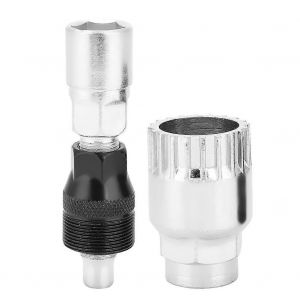 Extracteur De Manivelle Boîtier De Pédalier Remover Acier Outil De Réparation Set Pour Vélo - Neuf