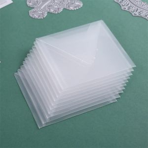 Sjzg-Lot De 10 Pochettes De Rangement Refermables En Plastique Transparent Pour Matrices De Découpe, Pochoirs, Albums, Travaux Manuels, Scrapbooking, Cartes En Papier, Loisirs Créatifs - Neuf