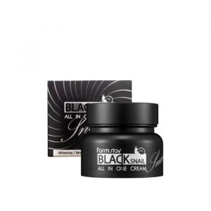 Farmstay Black Snail All-In One 100 Ml - Crème Tout-En-Un À L'extrait De Bave D'escargot Noire - Neuf