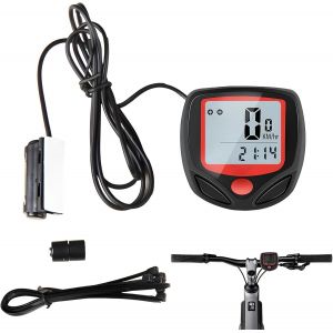 Kal-Compteur Velo, Compteur De Vitesse V&eacute;lo,Ordinateur De V&eacute;lo, 15 Fonctions, Affichage Lcd, Compteur Kilometrique De V&eacute;lo Compteur De Vitesse Multifonction Ordinateur De V&eacute;lo &Eacute;tanche - Neuf
