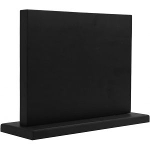 Checarzhn--No1-L - Porte Couteaux Aimanté Vertical Support Magnétique Double Face - Bloc À Couteaux De Cuisine En Bois Massif Avec Barre Aimantée-Professionnel (30x25 Cm) - Neuf