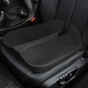 Mousse À Mémoire De Voiture Coussin De Siège Rehausseur De Siège De Voiture Coussin De Siège Conducteur Passager Mesh Respirant Coussin De Siège Pour Voiture/Bureau/Fauteuil De Fauteuil Noir - Neuf