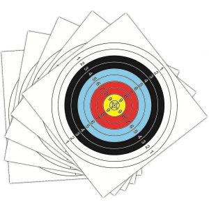 Tir &Agrave; L'arc Cible Visage,30 Pcs Tir &Agrave; L'arc Papier Cible Carr&eacute; Tir &Agrave; L'arc Papier D'entra&icirc;nement - Neuf