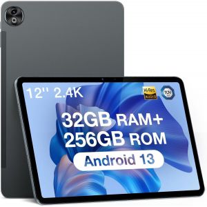 CHECARZHN--NO1-T20 Ultra Tablette Android 14, 12 Pouces, 32Gb + 256Gb (Tf 2Tb) Helio G99 Octa-Core Tablette Tactile, 10800Mah, Écran 2.4K, 16Mp+8Mp, 4G Lte /5G Wifi Tablette Gaming, Gms/Gps/Widevine L1 - Neuf