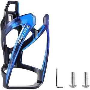 Kal-Porte-Bouteille De Vélo, Porte-Bidon Pour Vélos, Route Vtt Porte-Bidon, Vélo Eau Tasse Support, Léger Et Stable, Taille Réglable, Pour Vélo,Vélo De Course, Vtt, Vélo Électrique (Black Blue) - Neuf