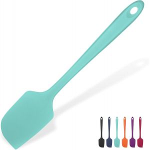 Kal-Grande Spatule En Silicone: 315¿ Résistant À La Chaleur Maryse Grattoir Flexible Et Antiadhésif, Ustensile De Cuisine Pour La Cuisson Pour Mélanger Remuant Raclant (29cm, Ciel Aqua) - Neuf