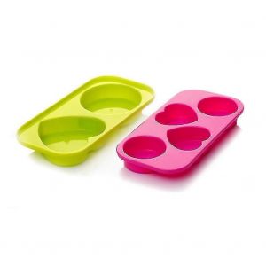 2pcs Bouchées D'oeufs Moules Non Toxique Inodore Micro-Ondes Four À Vapeur Oeuf Cuisine À La Maison - Neuf