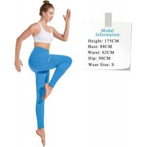 Femmes Sport Leggings Hiver Taille Haute Fourrure Doubl&eacute;e Imperm&eacute;able Opaque Contr&ocirc;le Ventre Slim Fit Pantalon De Yoga Pantalon De Sport Sweat Pantalon De Fitness Avec Poches - Neuf