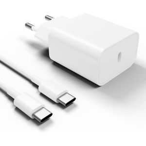 KALANKA-Chargeur USB C 30W, GaN Fast Charging Source Adapter avec C&acirc;ble de Charge USB C 1M pour iPhone/iPad/MacBook/Samsung Galaxy/Pixel - Neuf