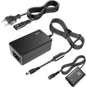NP-FW50 Batterie factice AC-PW20-Bloc d'alimentation pour Appareil Photo Numérique Sony Alpha A6400 A6000 ZVE10 ZV-E10 A6100 A6500 A6300 A7 A7II Appareil Photo. - Neuf
